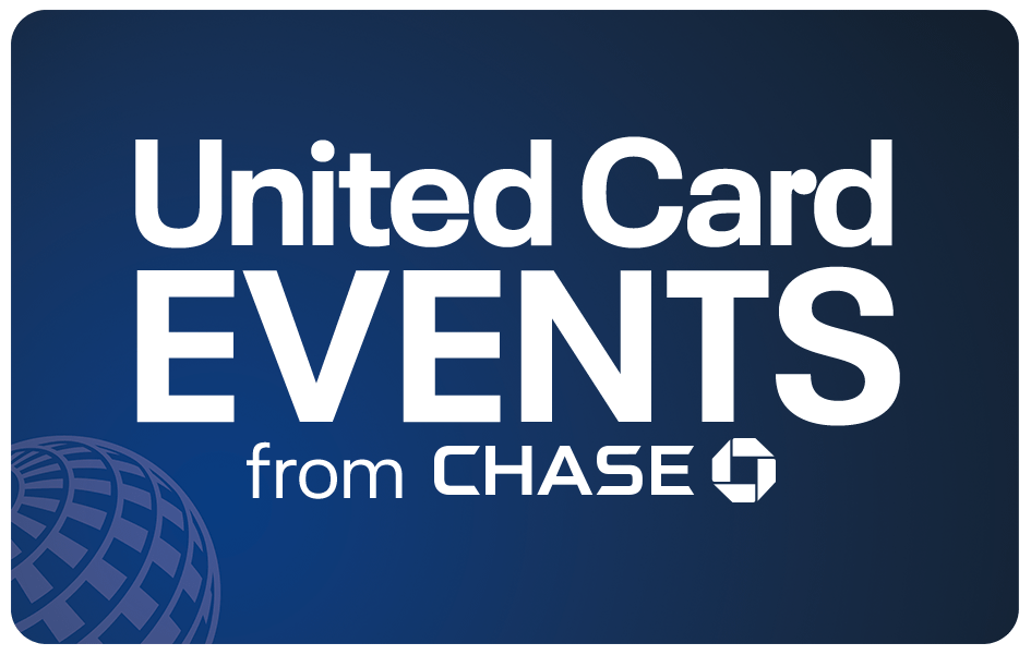United Card Events from Chase homepage